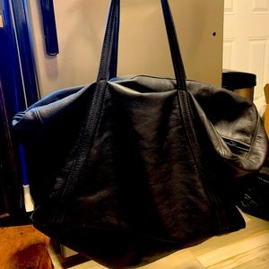 Large black duffel bag